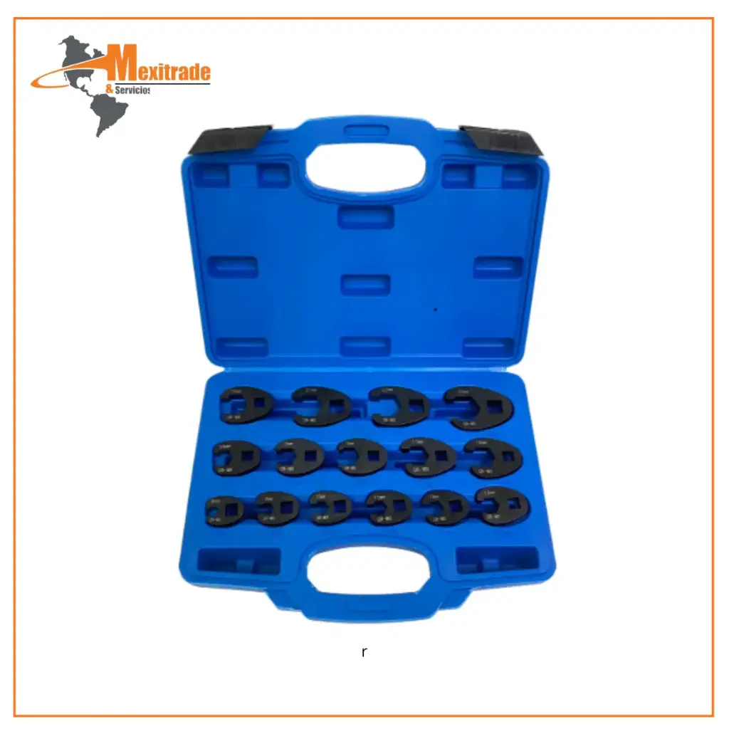 Juego de 15 Llaves Pata de Cuervo (Crowfoot) Métricas – HFS®8 mm a 32 mm
