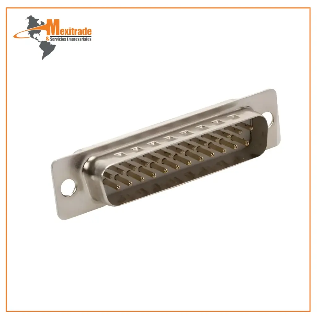 Conector DB25 Macho para Soldar 500-025 Plug Sub-D 25 Pines