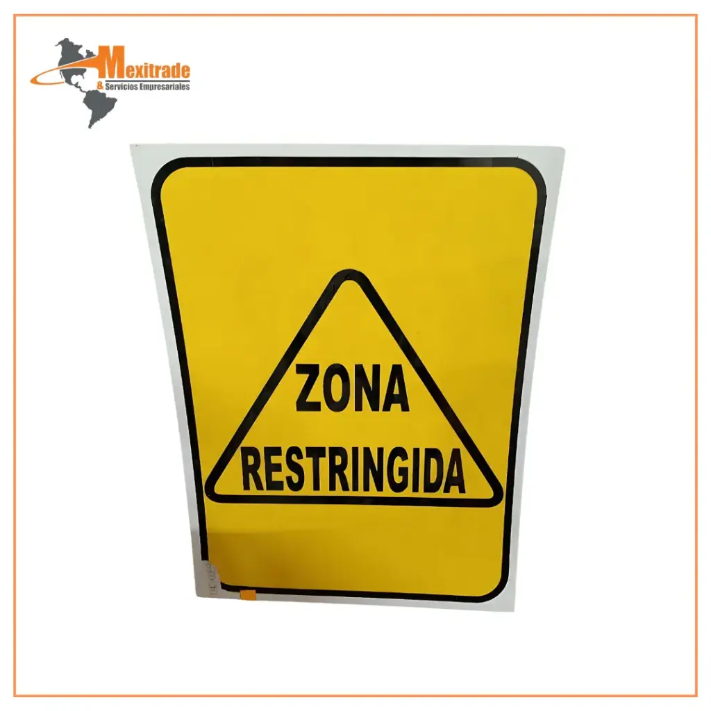 Señalamiento "ZONA RESTRINGIDA"