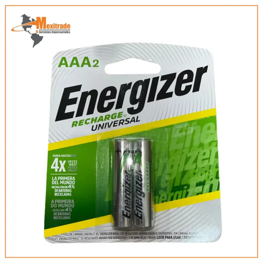 Paquetería de Baterías Recargables AAA