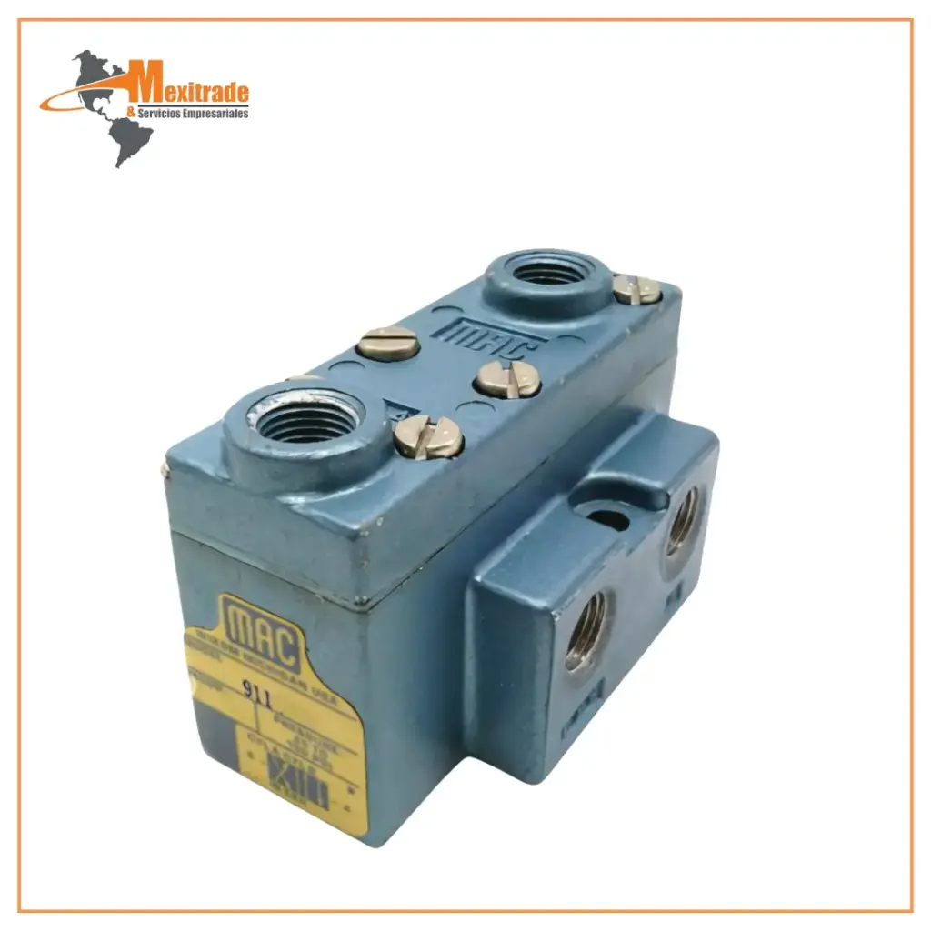 Válvula 911B-RA 4V/2P IND, 1/8" NPT, OP AIRE