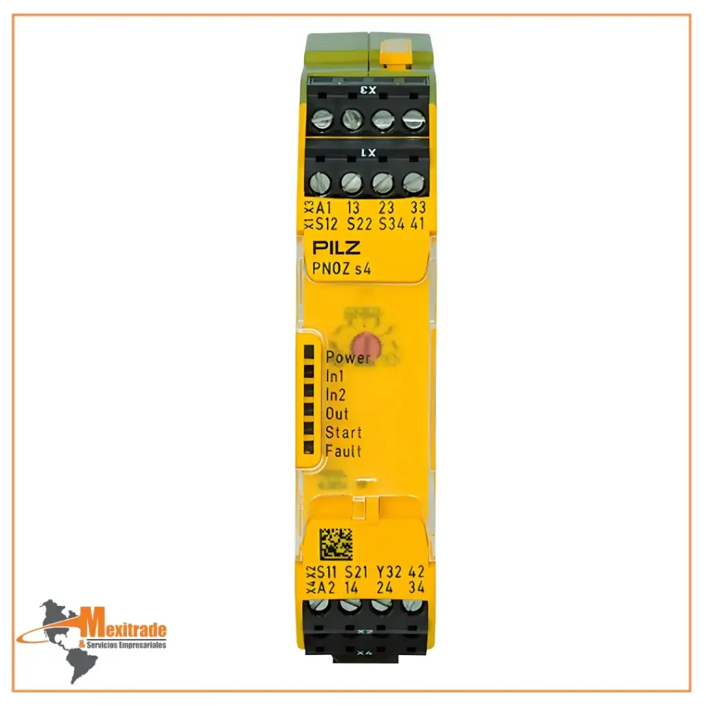 Relé de Seguridad PNOZ s4 24VDC 3 N/O 1 N/C