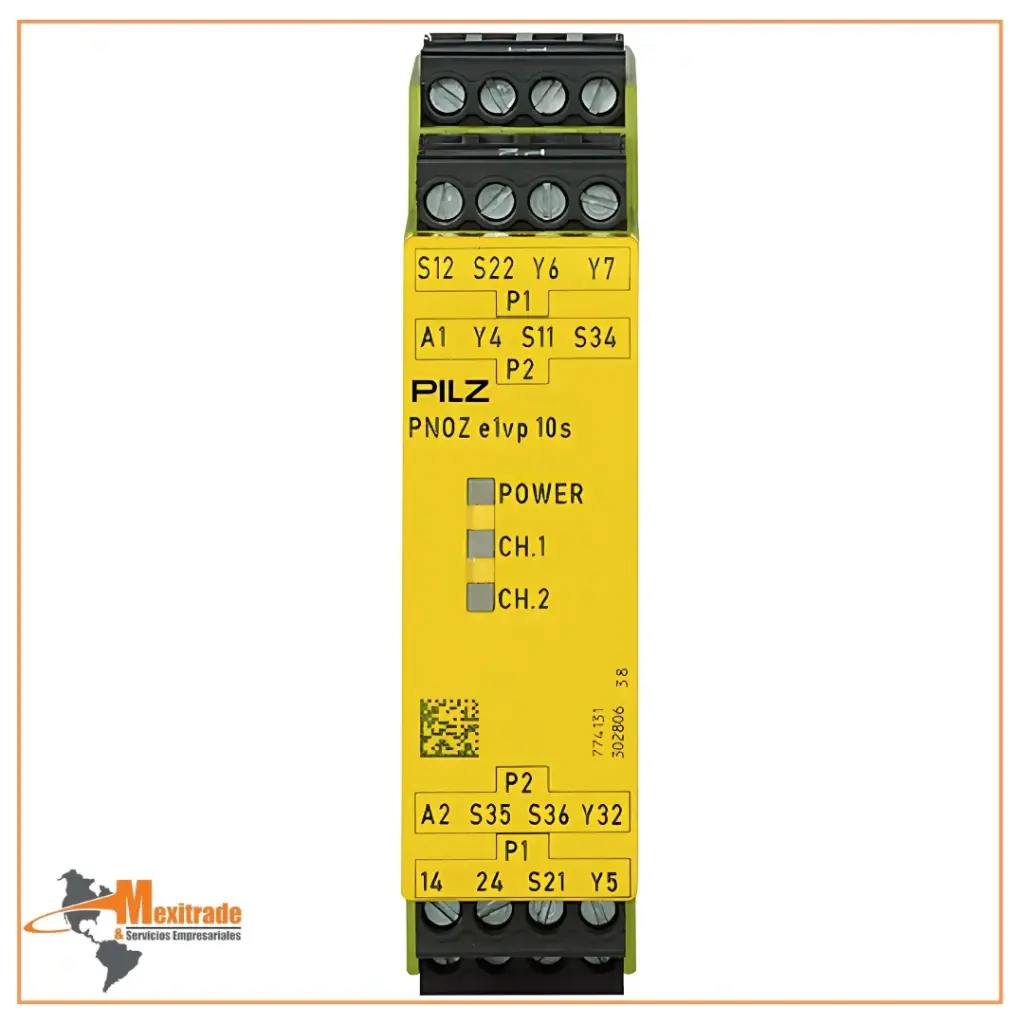 Relé de Seguridad PNOZ e1vp 10/24VDC 1SO 1SO t