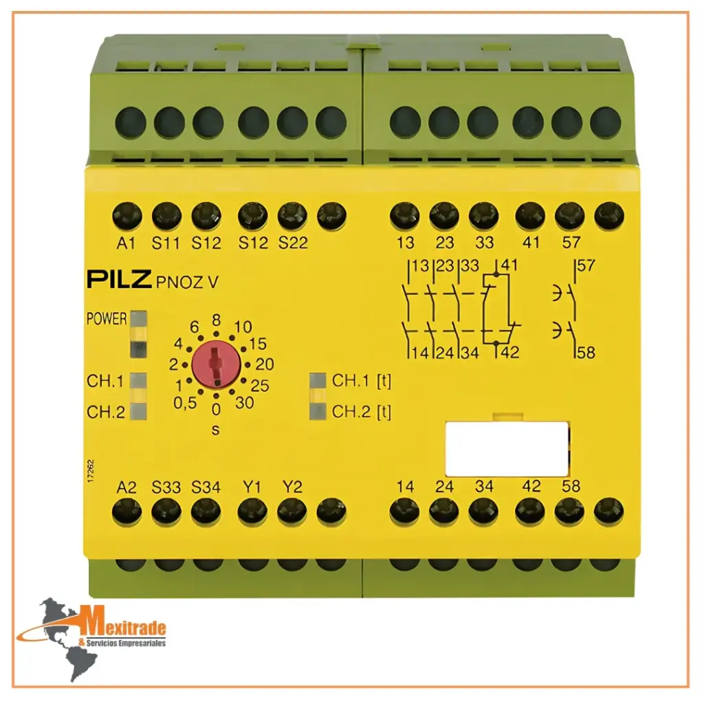 PNOZ V 30s 24VDC 3n/o 1n/c 1n/o t