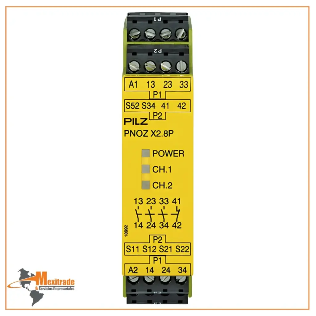 PNOZ X2.8P 24VACDC 3n/o 1n/c
