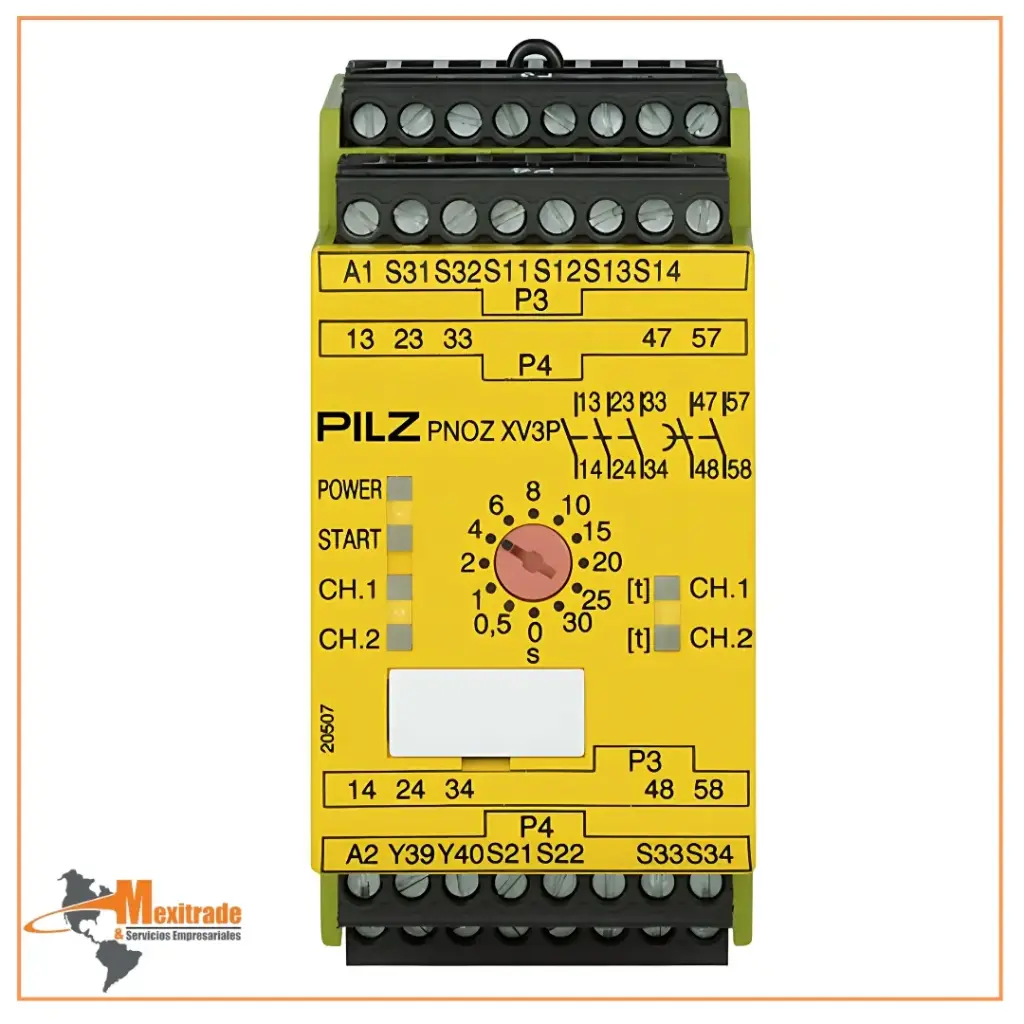 PNOZ XV3P 30/24 VDC 3n/o 2n/o t
