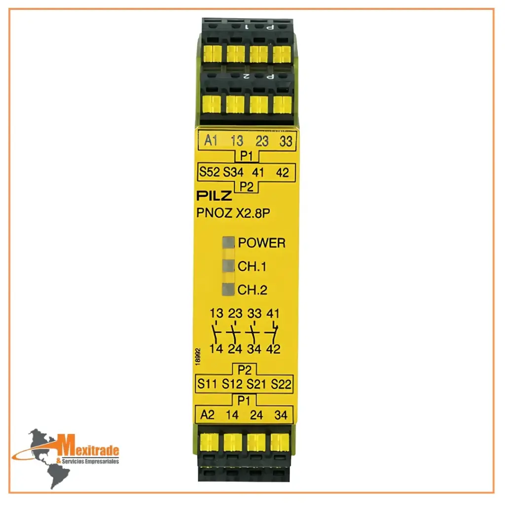 PNOZ X2.8P C 24VACDC 3n/o 1n/c