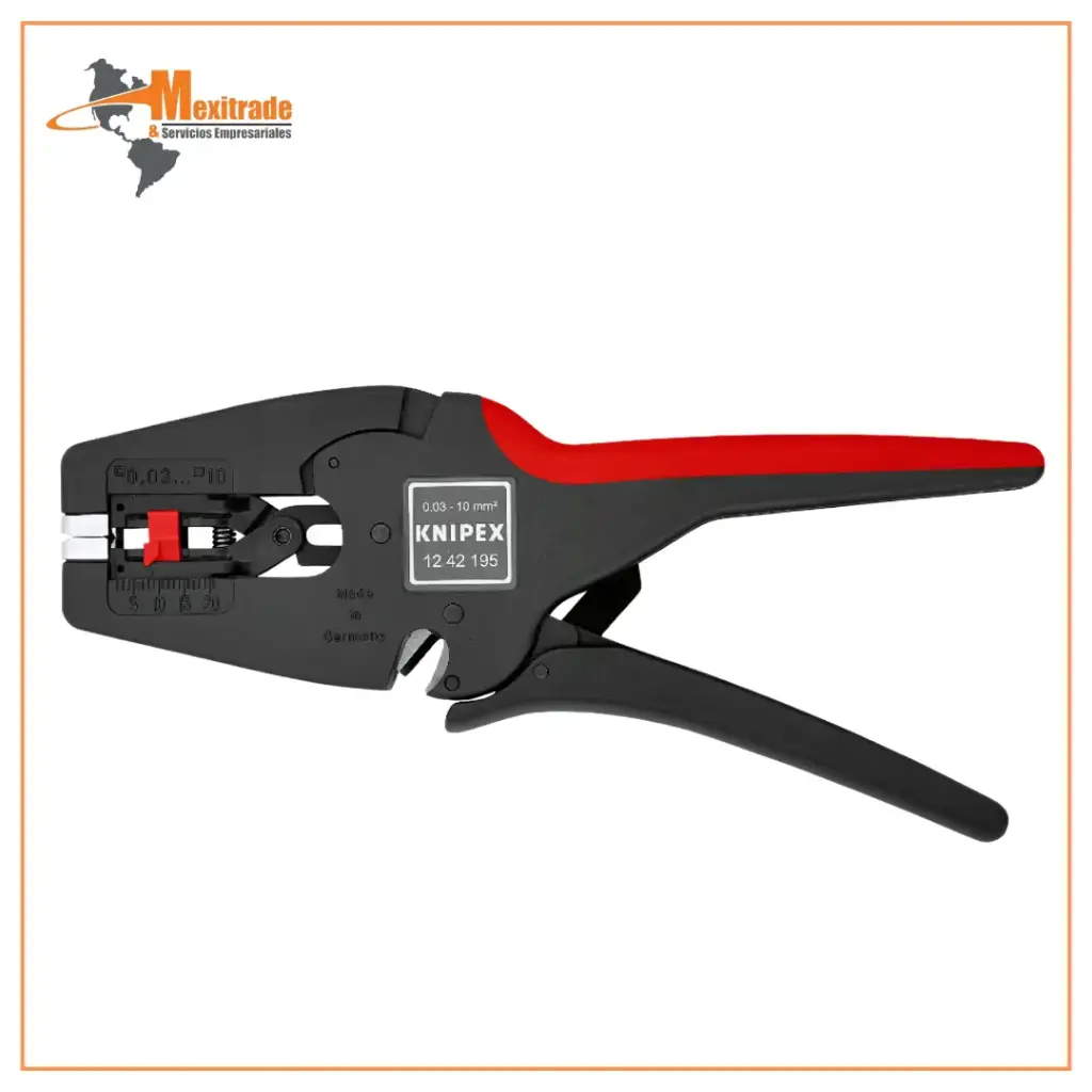 Knipex 12 42 195 – Alicates para electricista de 195 mm con mangos ergonómicos