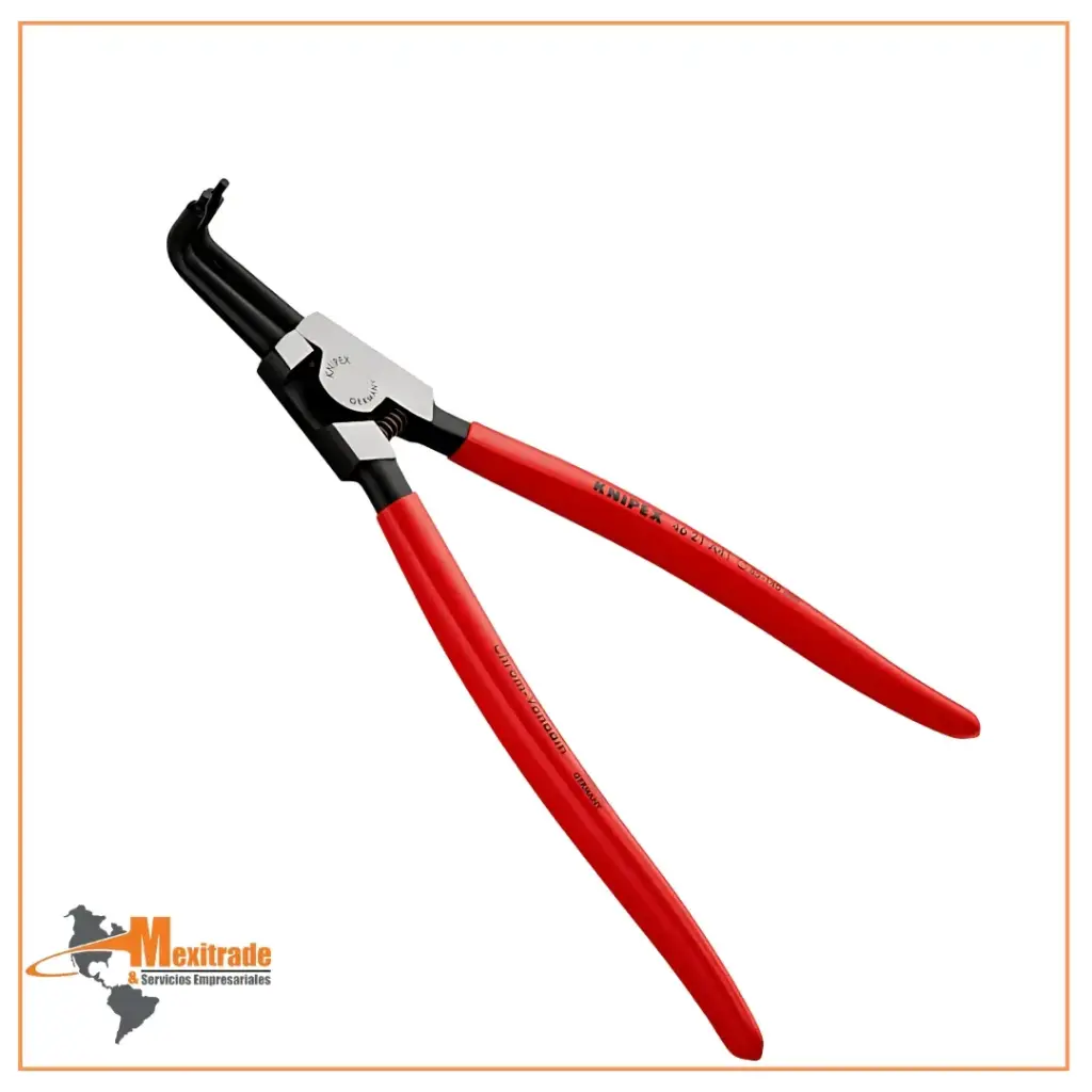 Knipex 46 21 A41 SB – Pinza de 300 mm para anillos de retención exteriores en ejes