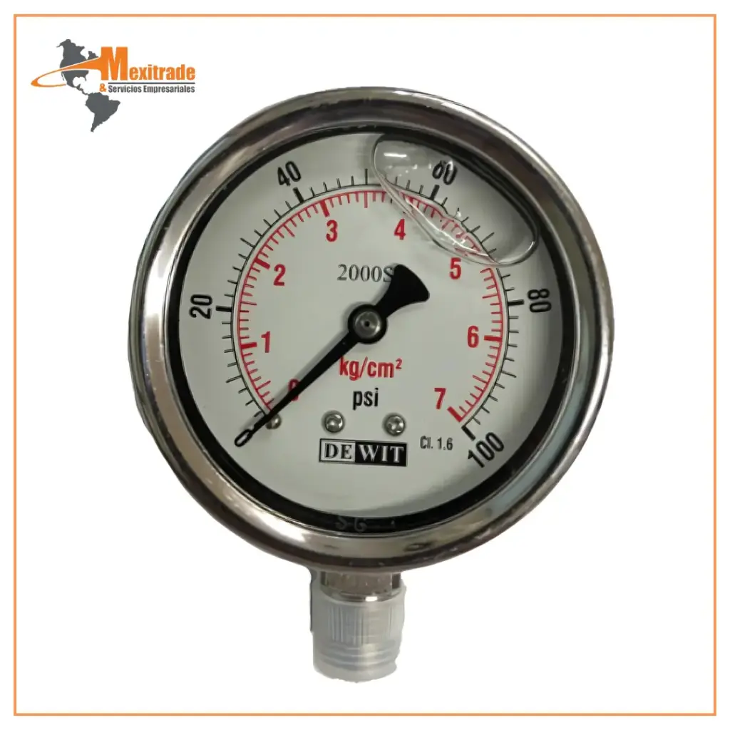 Manómetro DEWIT 2000SSV/63/7