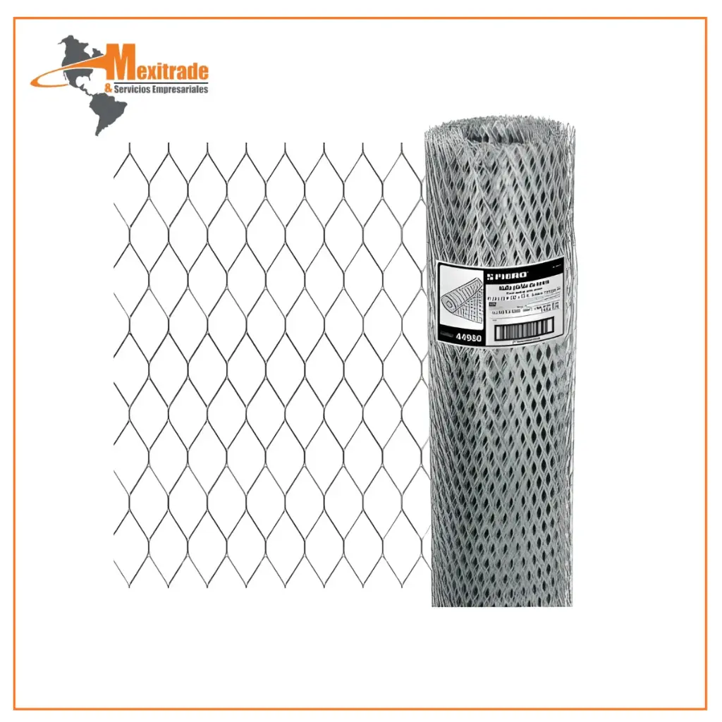 Malla Hexagonal de Acero Galvanizado 13 mm x 0.90 m 