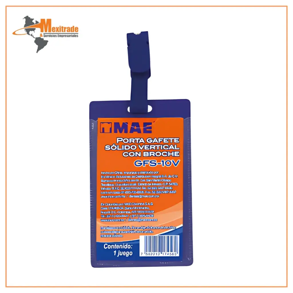 Porta Gafete con Broche MAE 