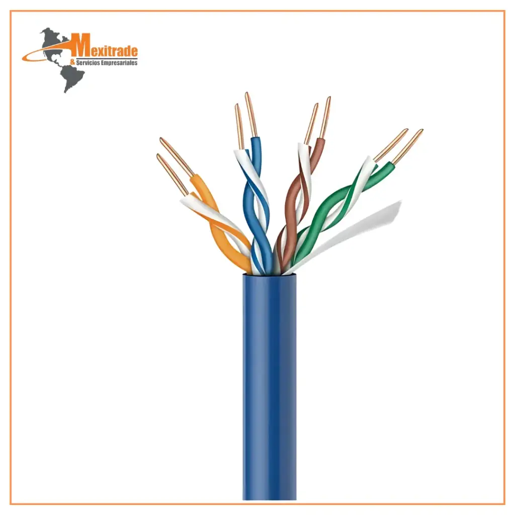 Cable UTP CAT5e CONDUMEX, color azul STEREN