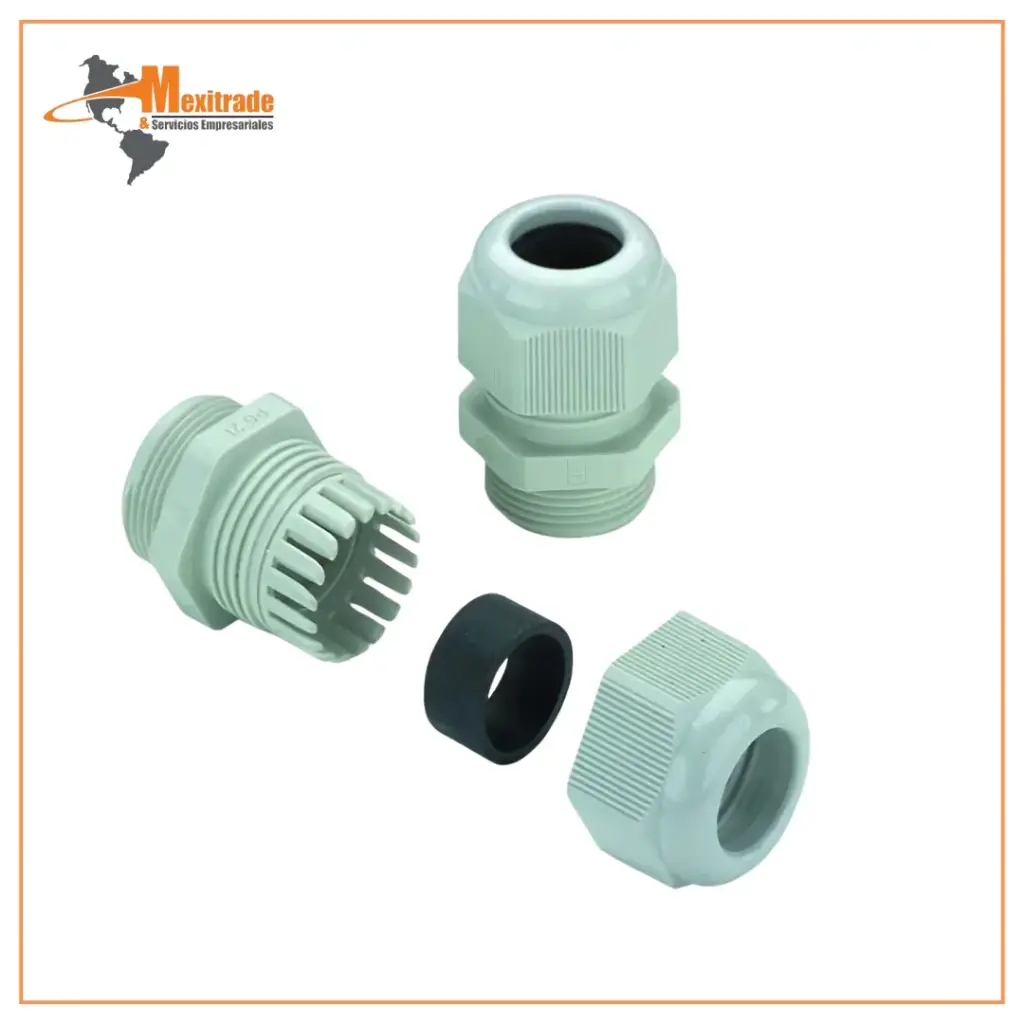 Glándula Plástica PG11 Weidmüller 1568990000 para Cableado Industrial