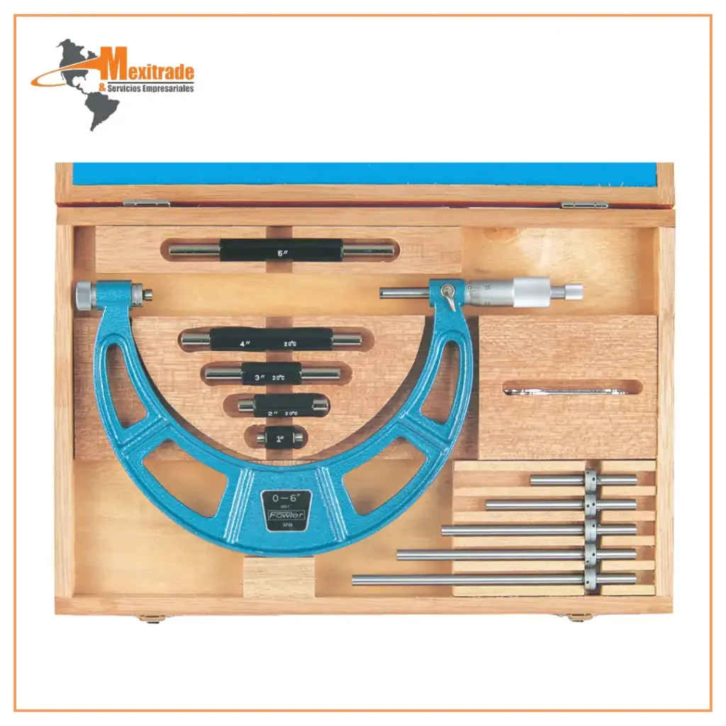 Micrómetro de exteriores analógicos 0-6"