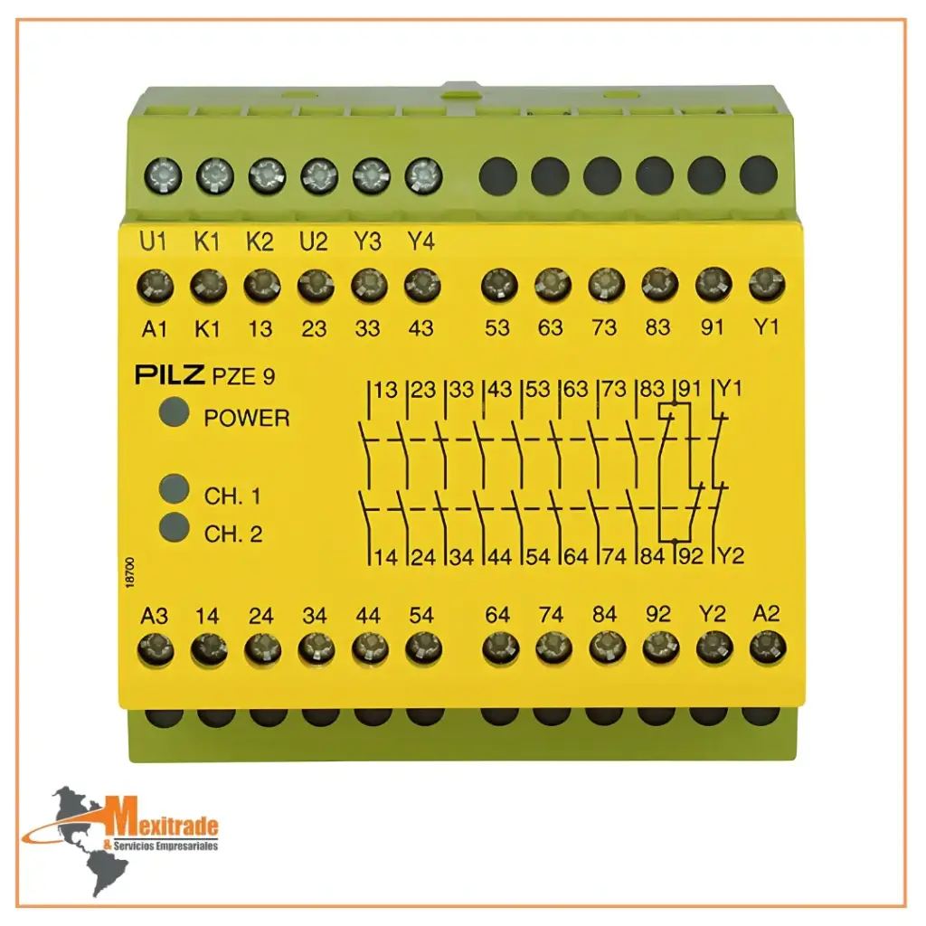 PZE 9 24VDC 8n/o 1n/c
