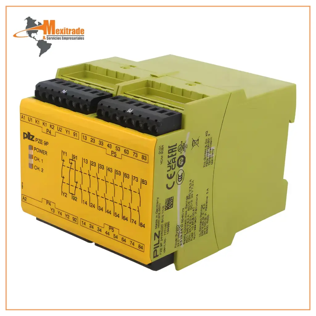 PZE 9P 24VACDC 8n/o 1n/c