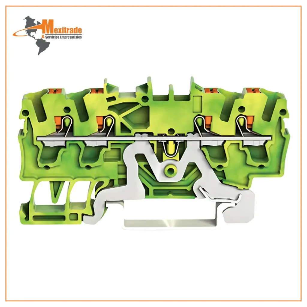 4-conductor through terminal block