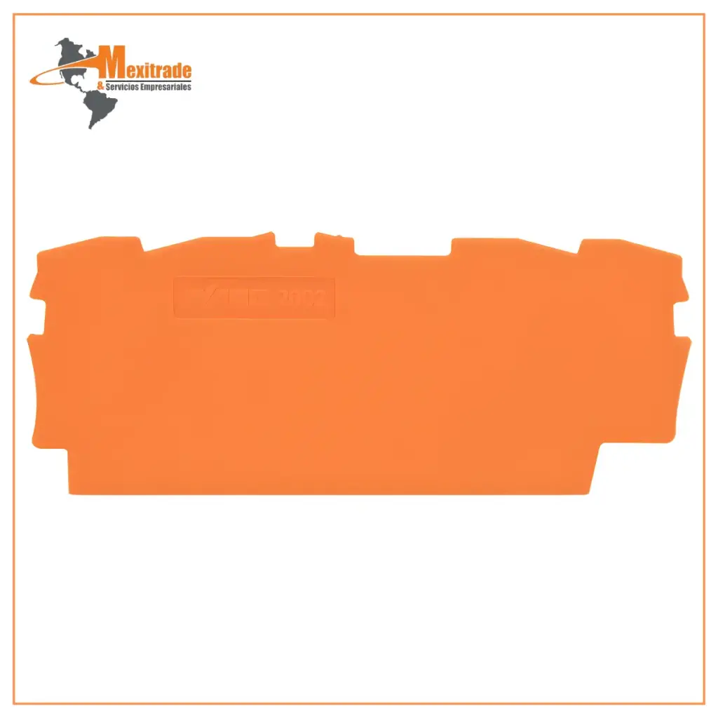 End and intermediate plate; 0.8 mm thick