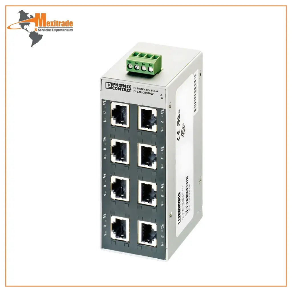 Switch Ethernet Industrial Phoenix Contact SFN 8TX 