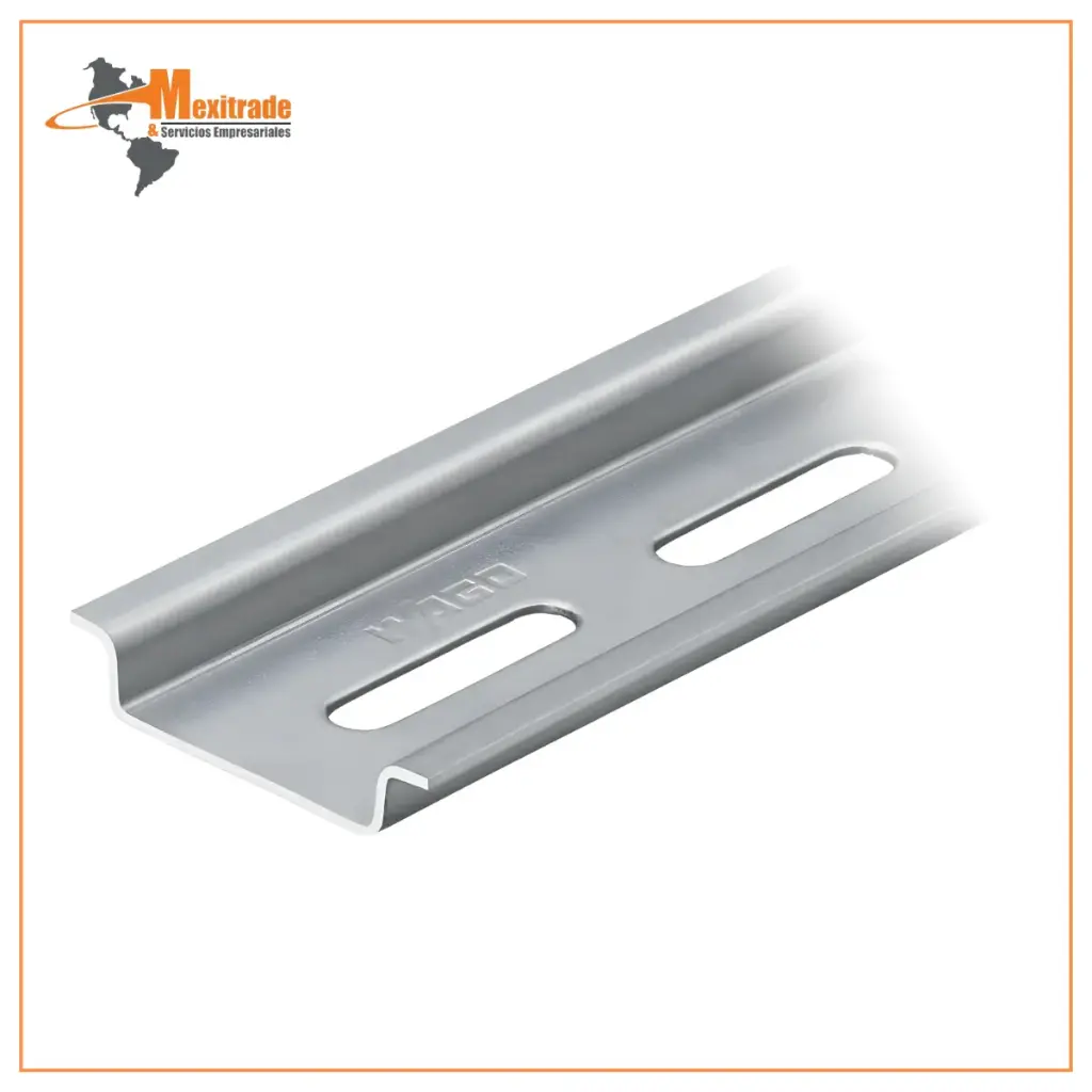 Riel DIN 35x7.5 mm, perforado 2m