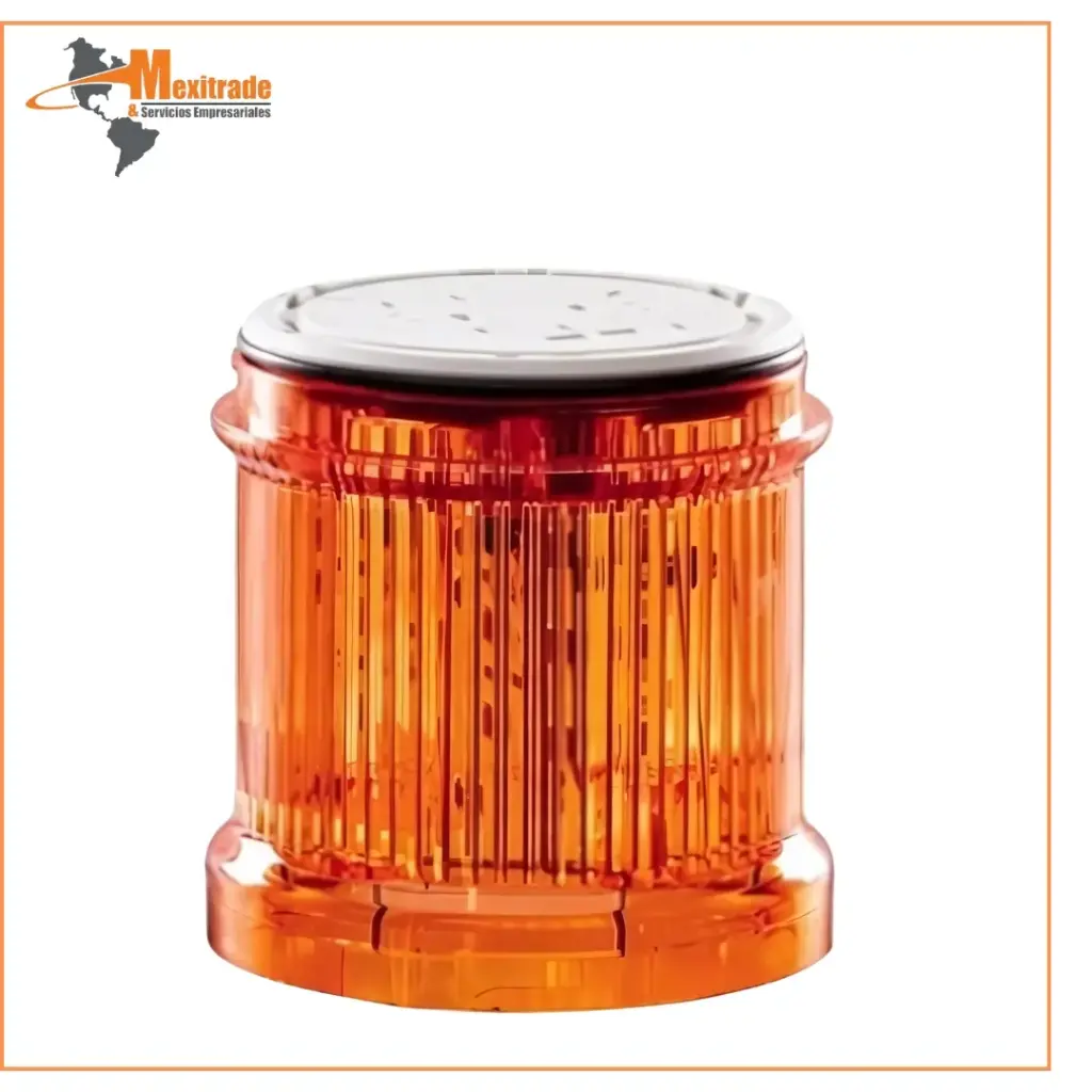 Torreta 70mm ámbar Led Integrado fijo 120VAC AUER 