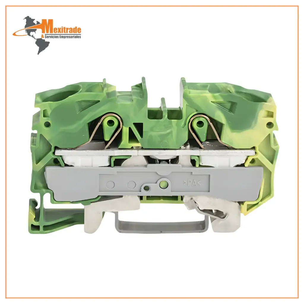 Borna de tierra para 2 conductores; 16 m