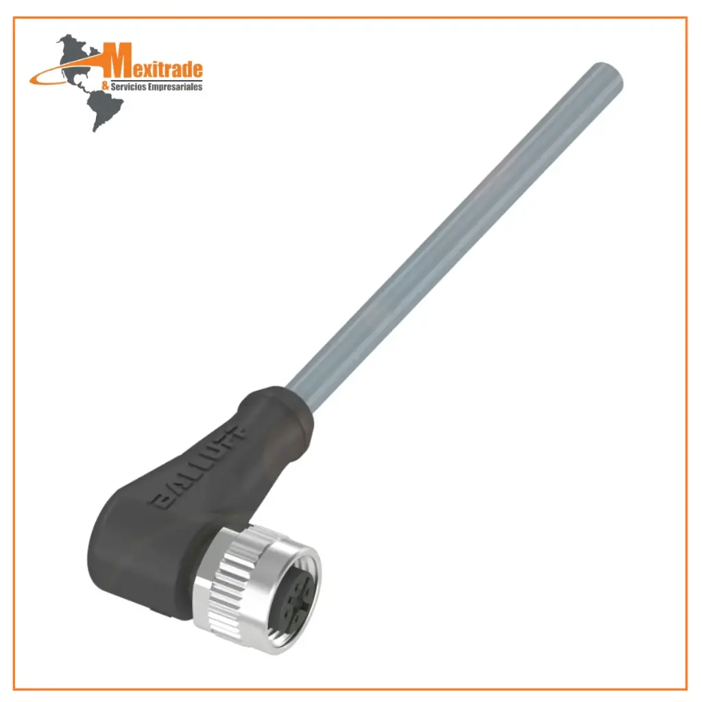 Conector Hembra Balluff M12 – Serie BCC (Modelo BCC0AT7)