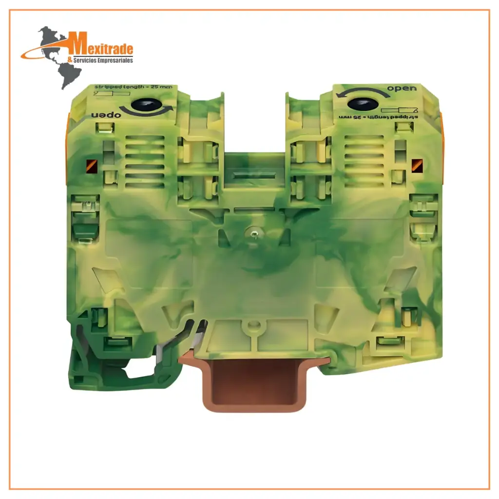 Borna de tierra para 2 conductores; 35 m