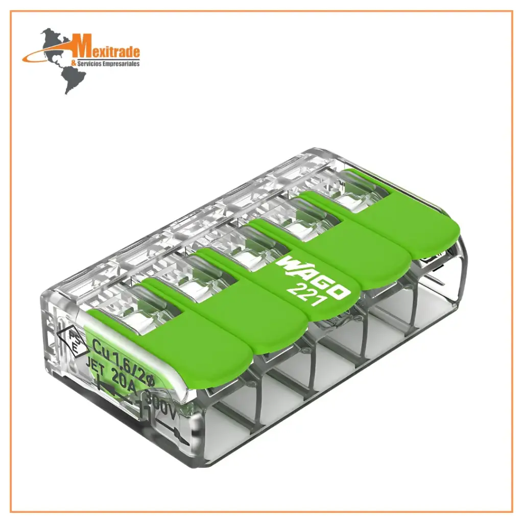 Borna de conexión con palancas máx. 4mm² WAGO