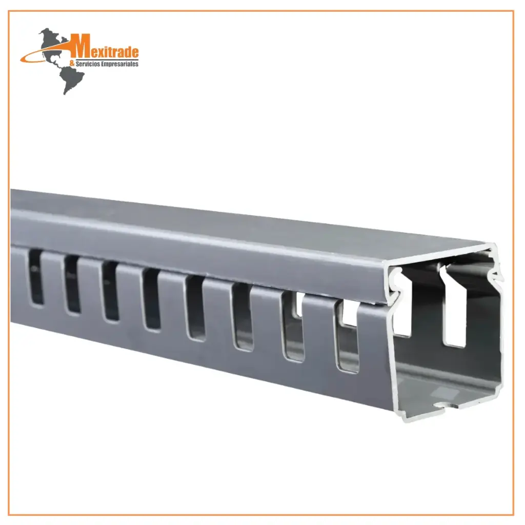 Canaleta Ranurada Dexson - 40 x 40 mm (Gris)