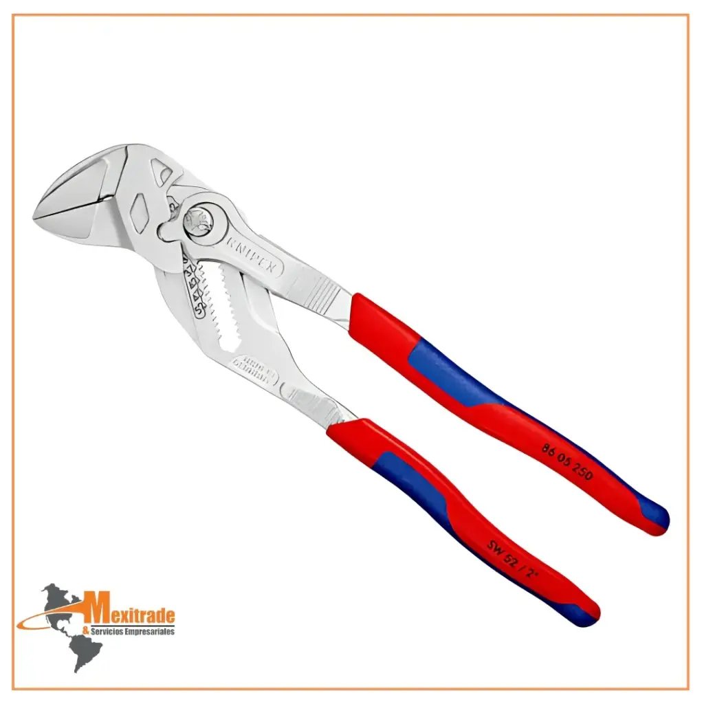 Tenaza y llave ajustable KNIPEX 86 05 250 SB, 250 mm – Tipo 86 multifunción