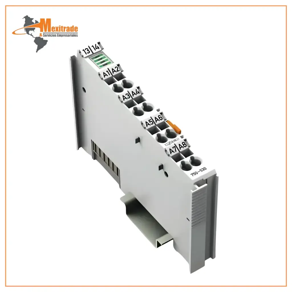 Módulo de Salida Digital WAGO 750-530, 8 Canales, 24 V DC, 0.5 A