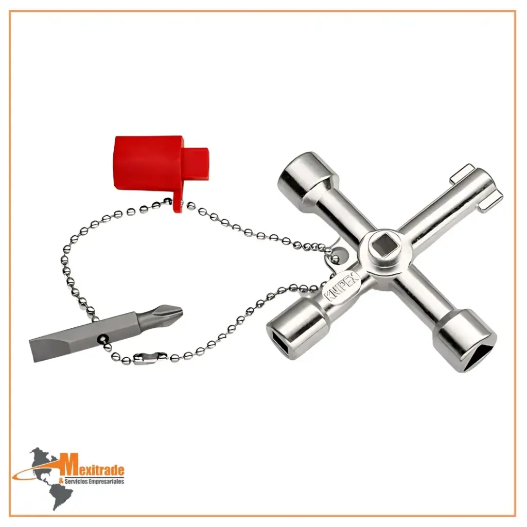 Llave para gabinete control KNIPEX 00 11 03, 76 mm