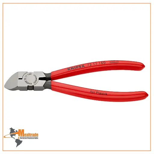 [72 11 160 SB] Pinza de corte diagonal recubierta de plástico KNIPEX 72 11 160 SB, 160 mm