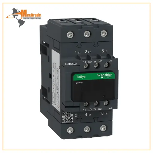 [LC1D50AF7] Contactor TeSysD de 50A, 440V, 3 Polos, 3 Fases, bobina de 110V 
