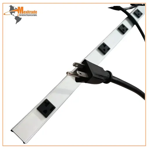 [2MV41G] Barra Multicontactos,6 pies de Metal 