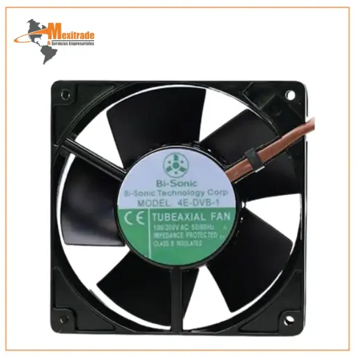 [4E-DVB-1] Ventilador 4E-DVB-1 100/200VAC 22/21W de doble voltaje, todo metal resistente a altas temperaturas