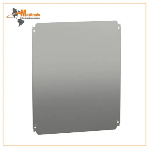[NSYMM65] Placa de montaje ciega AI 500 x An 600 mm en chapa de acero galvanizado