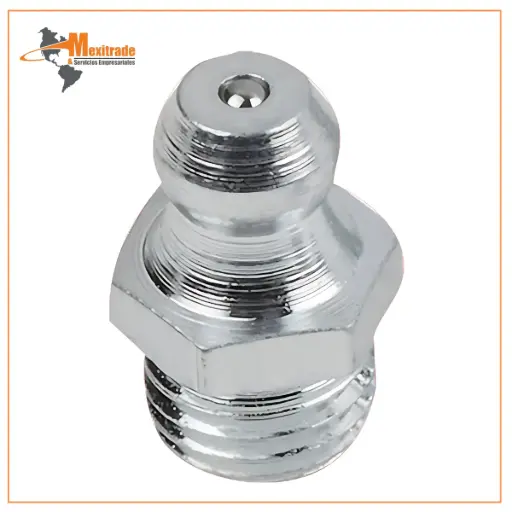 [97940-1114] Boquilla de Engrase Recta DIN 71412 – R1/4, Hexágono, NORELEM 