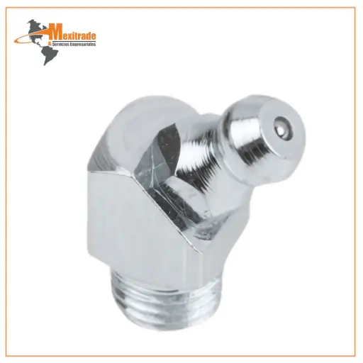 [97940-1410100] Boquilla de Engrase 45° DIN 71412 – M10x1, Forma D, NORELEM 97940-1410100