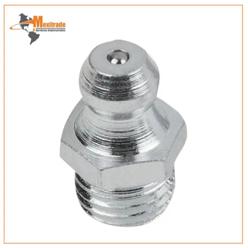 [97940-1108100] Boquilla de Engrase Recta DIN 71412 – M08x1, Forma A, NORELEM 97940-1108100 