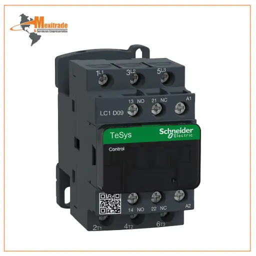 [LC1D09B7] Contactor TeSys D - 3P(3 NO) - AC-3 - <= 440 V 9 A - bobina 24 V AC