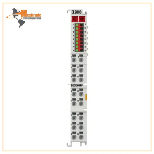 [EL2808] EtherCAT Terminal, 8-channel digital output, 24 V DC,