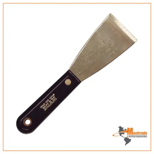 [128197] Raspador plano de latón, ancho de hoja de 2 pulgadas