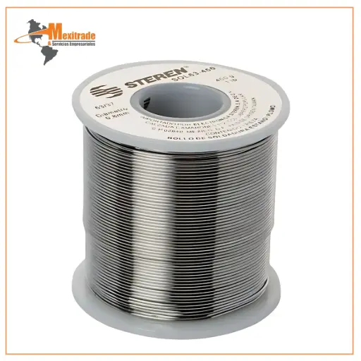 [SOL63-450] Rollo de Soldadura 63/37 de 0.7 mm – Steren SOL63-450 (450 g)