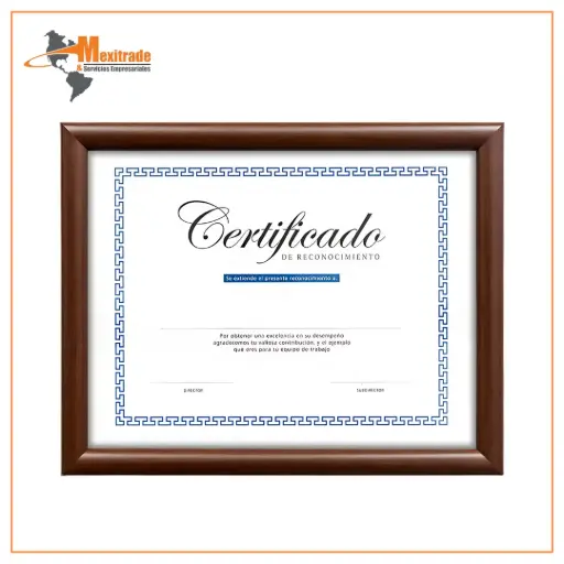 [RCN-10CARTA] Cuadros de Cristal para Reconocimiento 