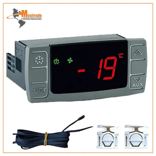 [XR02CX-5N0C1] Controlador digital de termostato de descongelación de ciclo apagado con 1 sonda NTC 