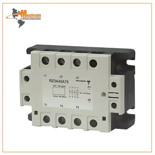 [RZ3A60D55] Relé de Estado Sólido Carlo Gavazzi RZ – 55A, 600VDC, Protección IP.