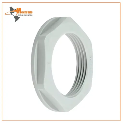 [1772430000] Contratuerca Glándula NPT-1 Plástico gris Prensaestopas 